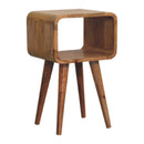 Minimalist Open Curved Nightstand