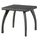 Luminant - Outdoor Side Table With Iron Frame - Gray