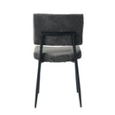 Modern Upholstered Dining Chair With Metal Legs