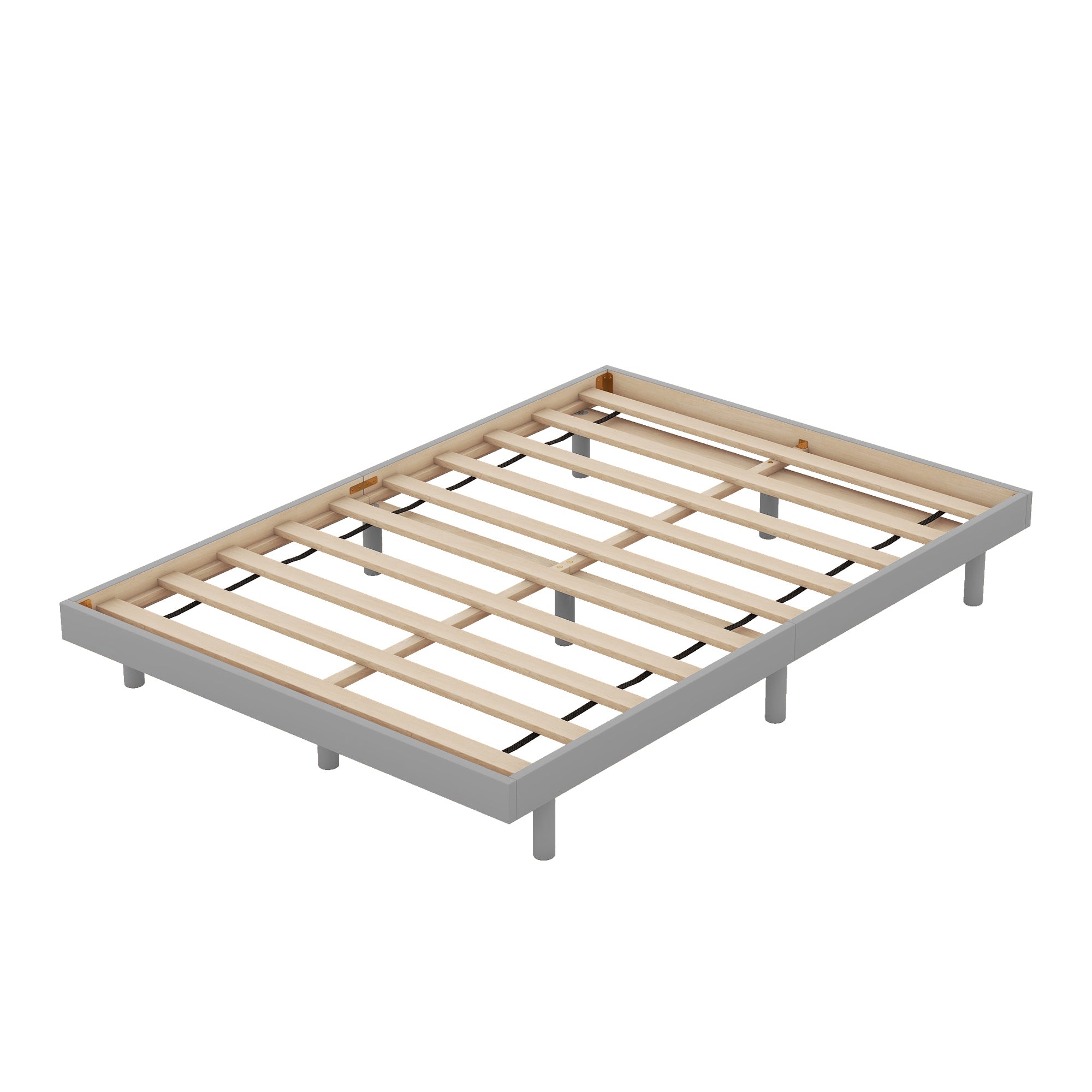 Modern Design Full Floating Platform Bed Frame for Grey Color - Atlantic Fine Furniture Melbourne FL
