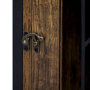 Furniture Style 2 In 1 Pet Friendly Dog Crate Composite Desk Hutch - Rustic Brown