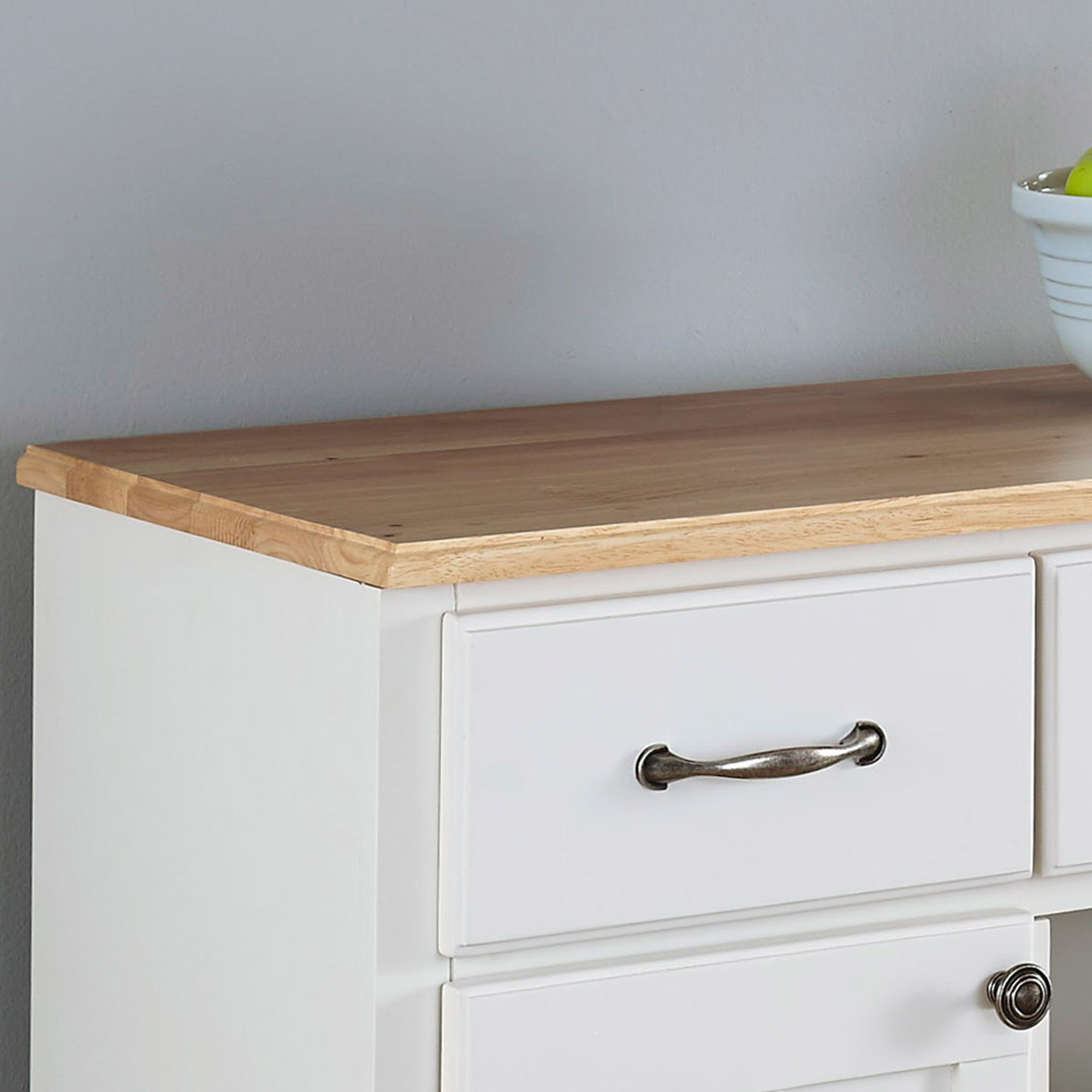 Buffet Of Buffets - Wood Buffet With Natural Wood Top