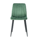 Dining Chair, Modern Kitchen Dining Chair With Cushion Back, Upholstered Side Chair With Coated Metal Legs, Family Kitchen Dining Room And Living Room