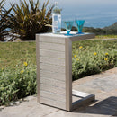 Aluminum Outdoor C - Shaped Side Table For Patio