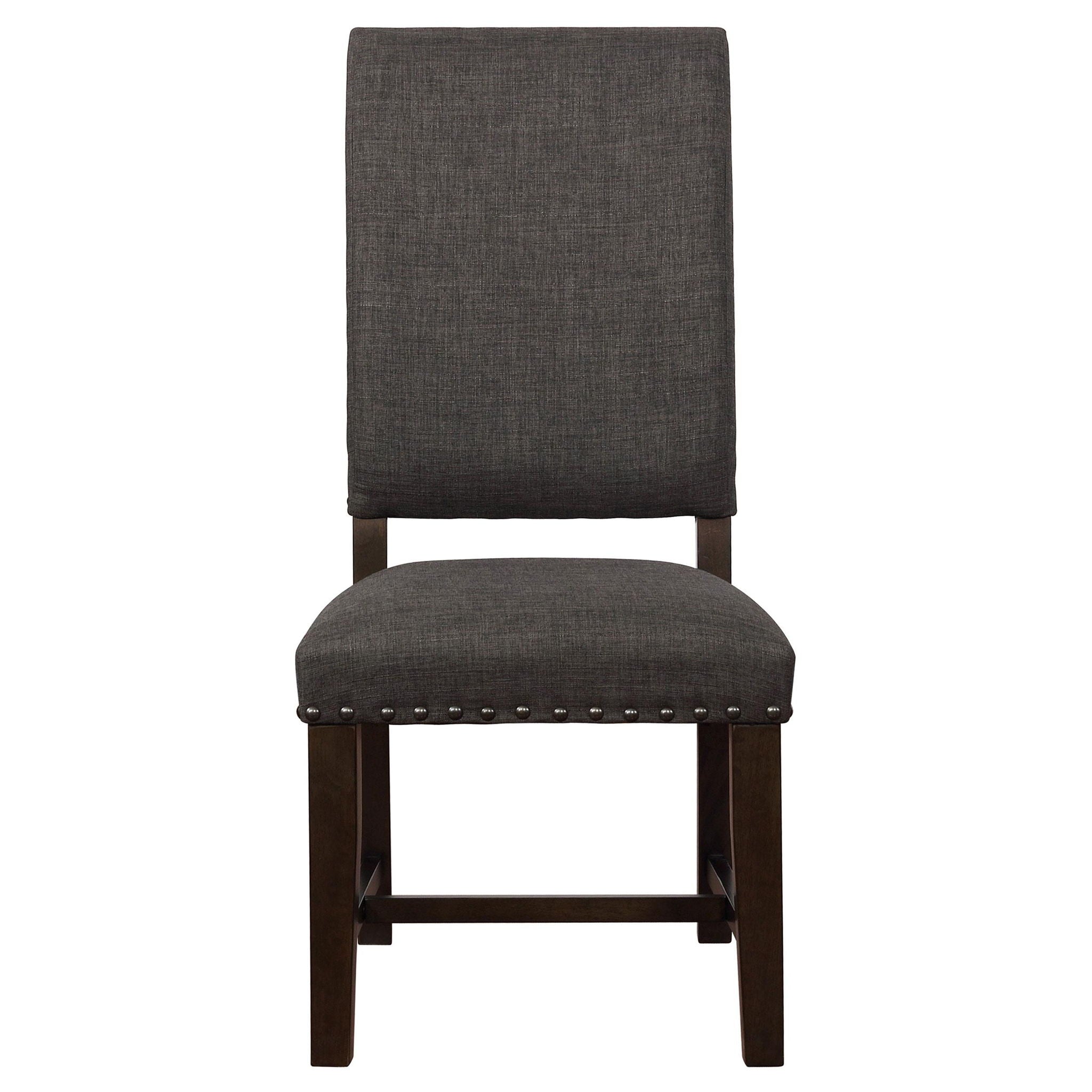 Twain Upholstered Dining Side Chair Warm Grey (Set of 2)