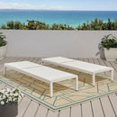 Outdoor Patio Chaise Lounge With 5 Reclining Positions
