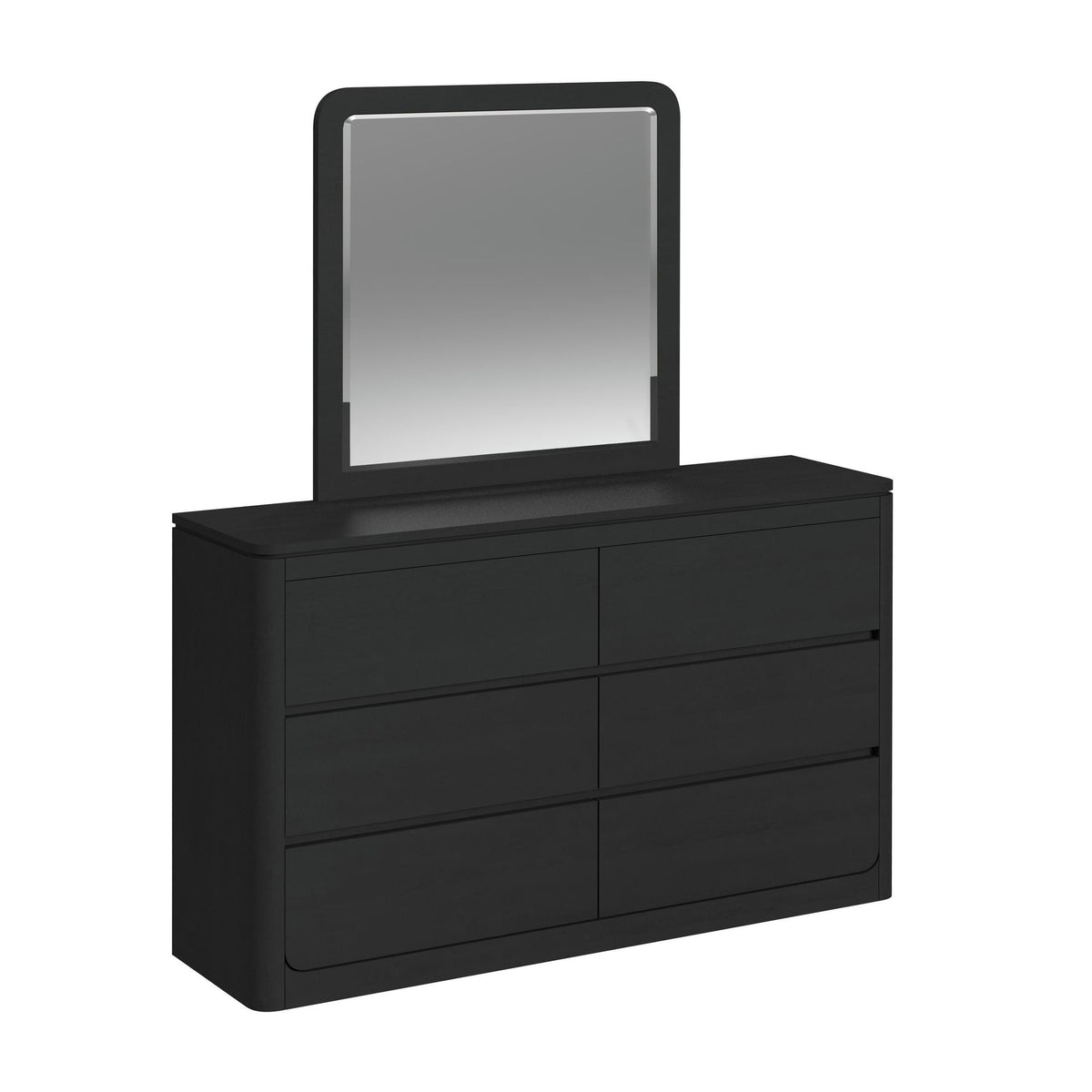 Rosalie Dresser And Mirror Set in Black by Elements International, view 2