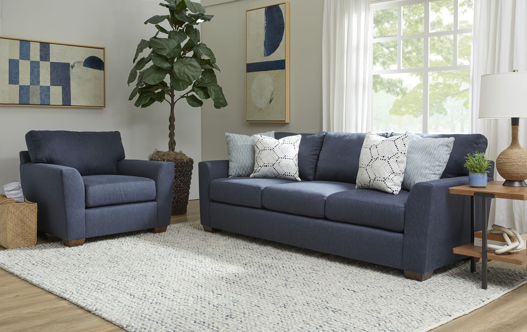 Corazon - Fabric Stationary Sofa