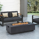 Modern Rectangle Fire Table 50,000 Btu
