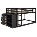 Bunk Bed With 4 Drawers And 3 Shelves