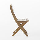 Natural 5 Piece Wood Outdoor Patio Dining Set - Natural Stained