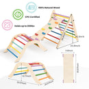 Gardenia - Pikler Triangle Set, Montessori Toddler Climbing Toys, 2 Piece