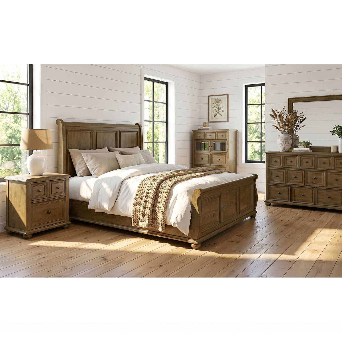Heritage Dresser For Bedroom in Black by Elements International, view 5