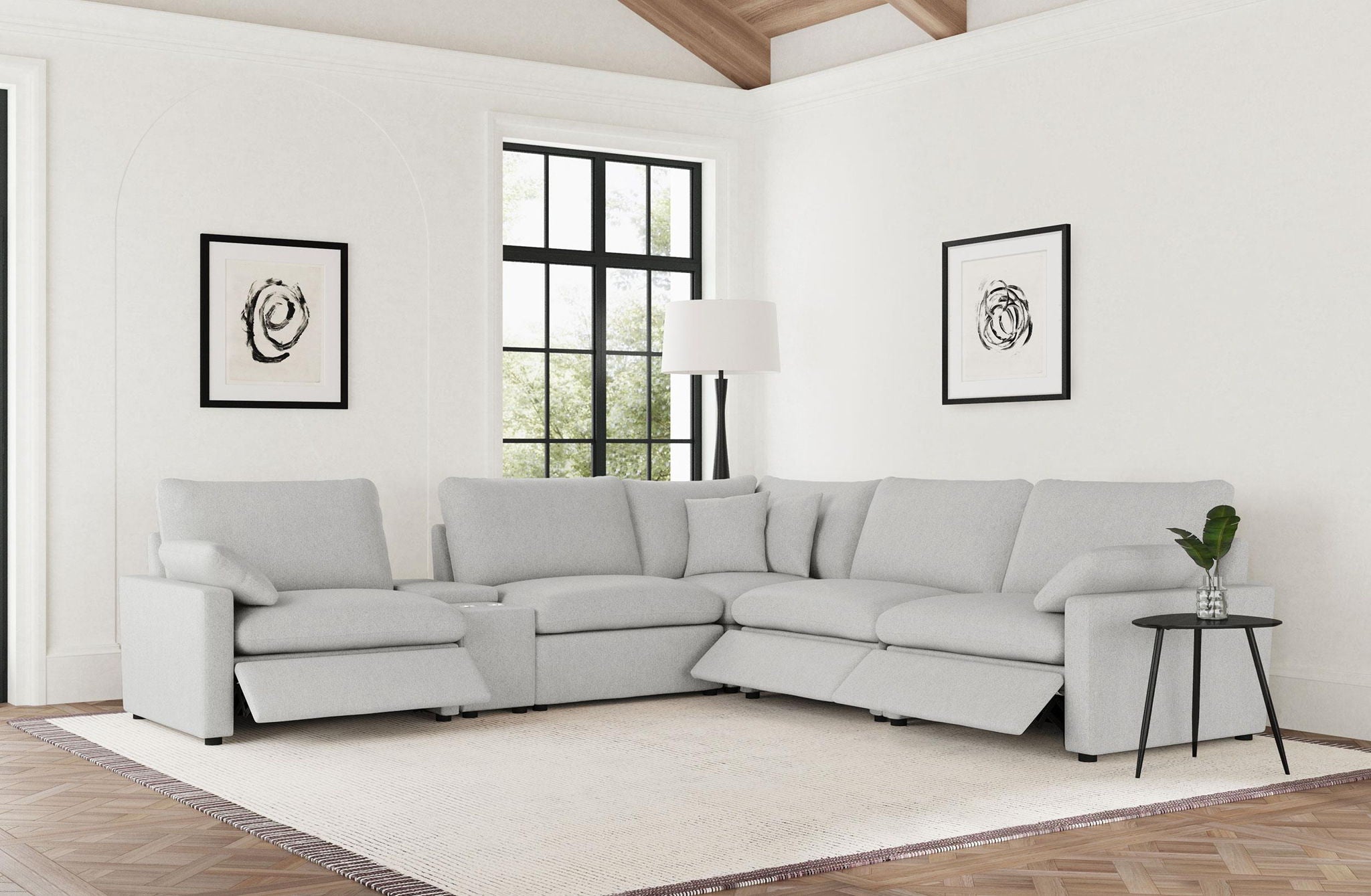 Collins 6-piece Modular Power Reclining Sectional Grey
