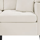U Shaped Sectional Sofa, Corner Living Room Couch With Built In Cup Holders, Storage, USB Ports