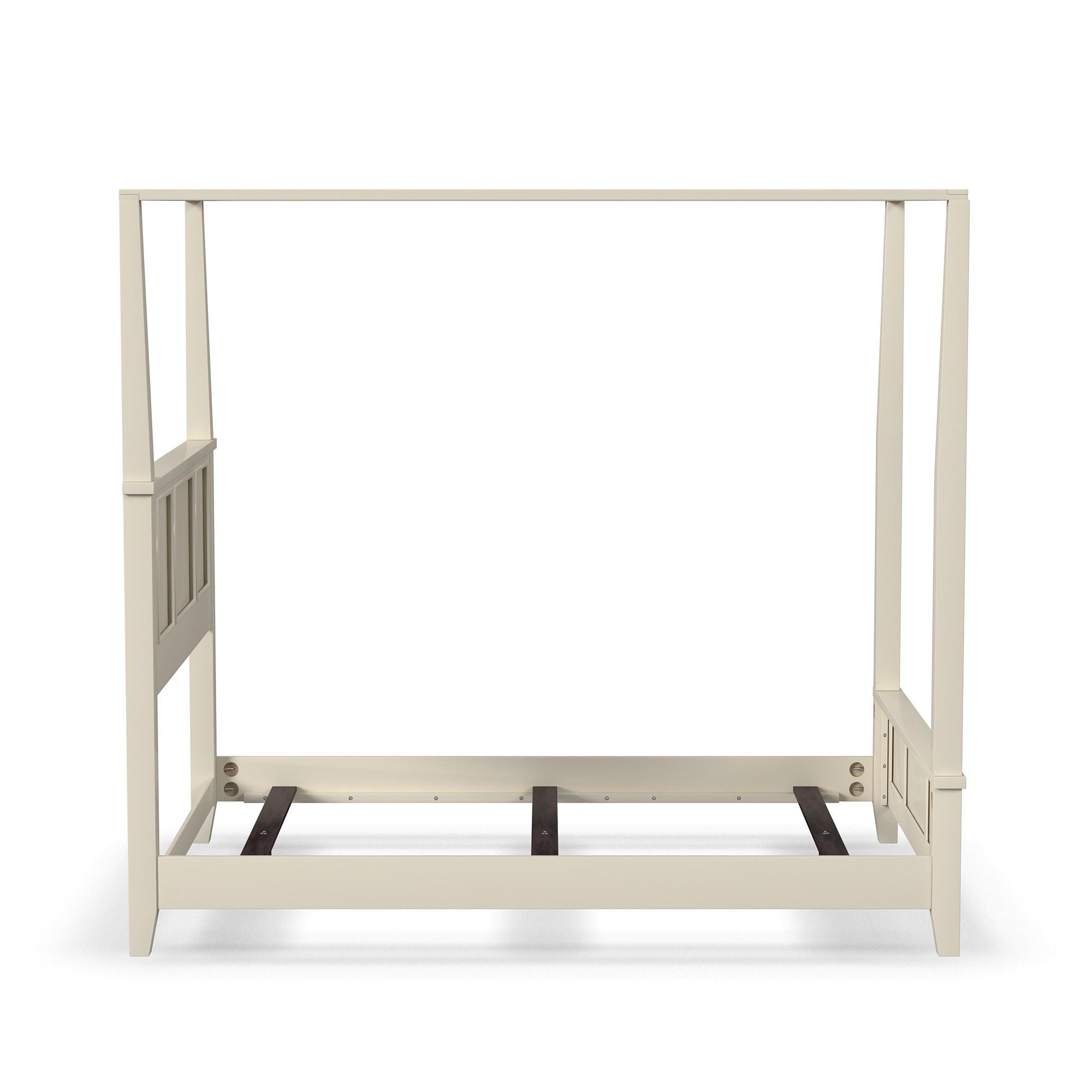 Naples - Queen Canopy Bed - White