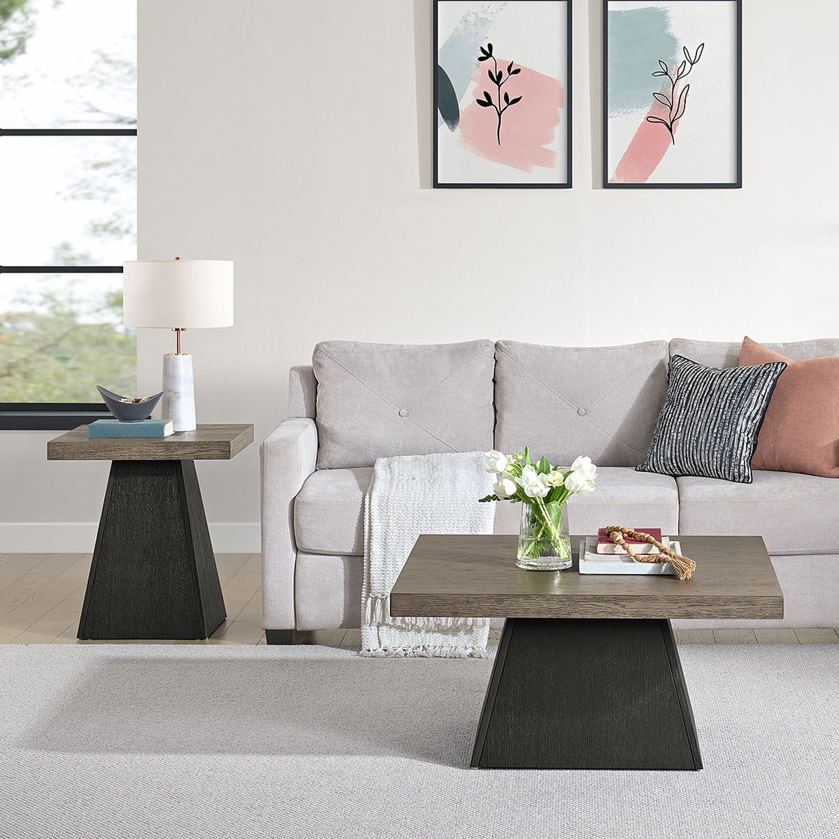 Jemma Occasional Table Set in Dark Gray by Elements International, view 4