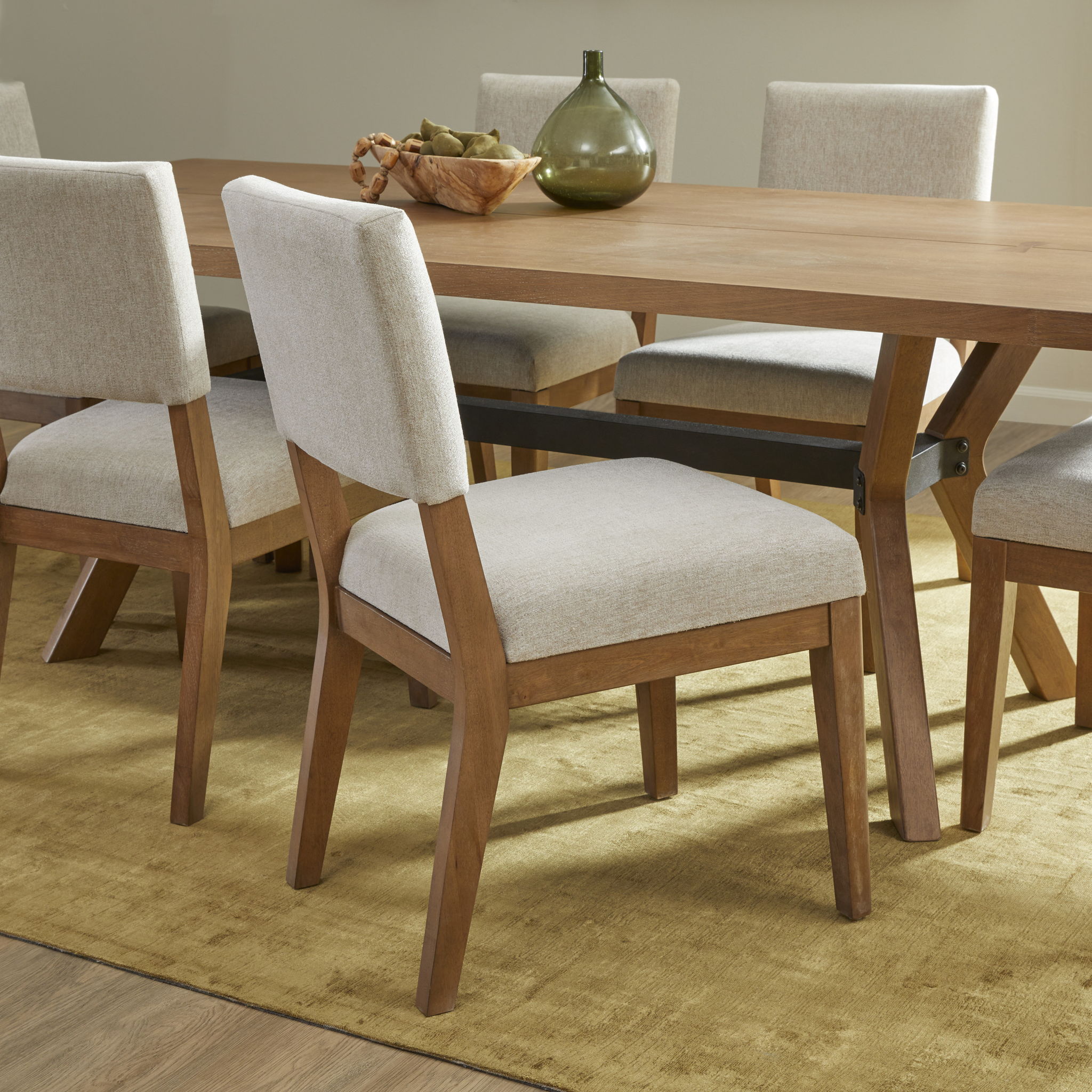 Millwork - Dining Chair (Set of 2) - White / Light Brown