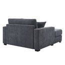 Oversized Chaise Lounger Modern Style Sofa Couch, With Pillows, Charge Station & Cup Holders