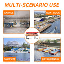 Freestanding Kayak Storage Rack With Lockable Wheels For Kayak, Canoe, Sup & Surfboard