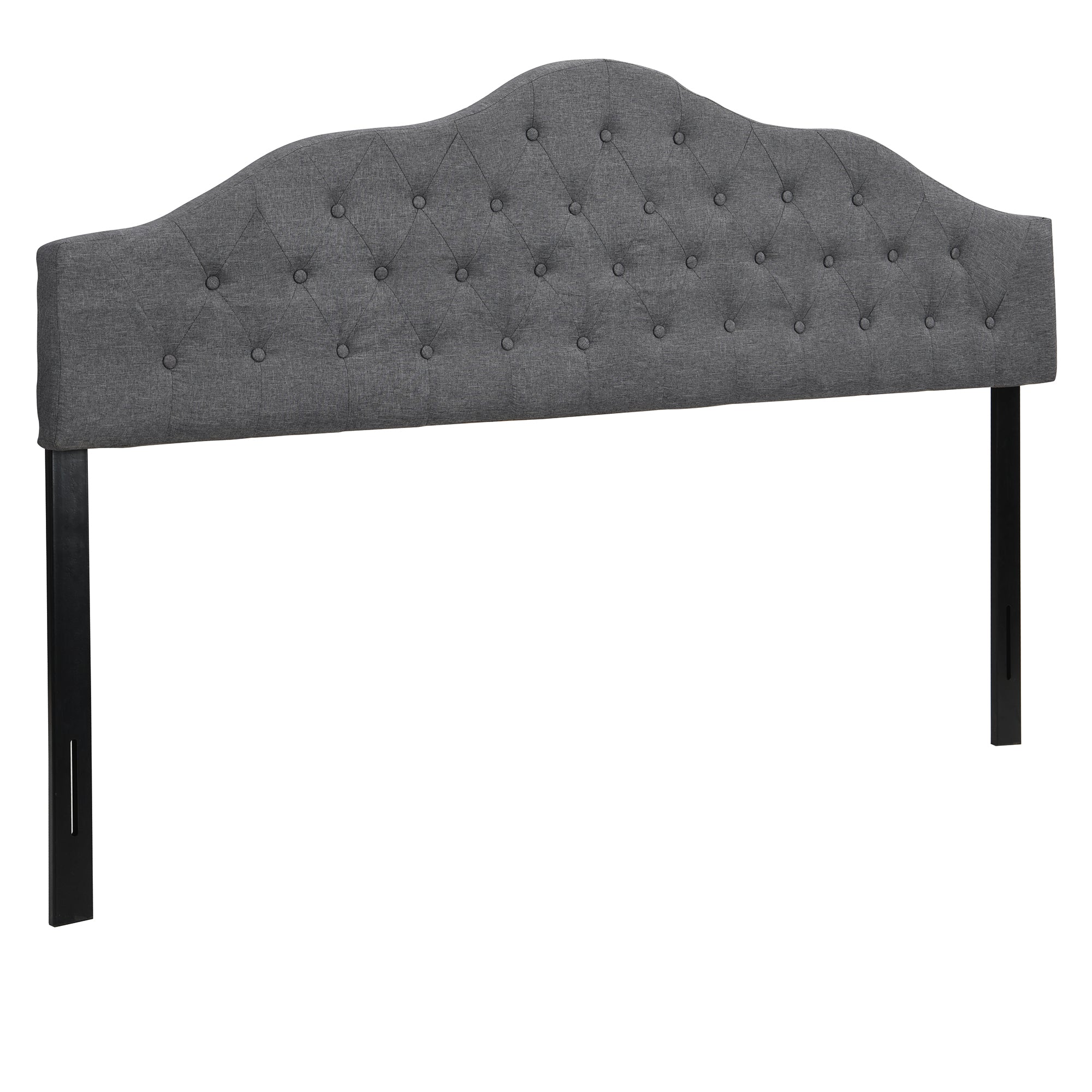 Upholstered Headboard, Adjustable Headboards for King Size Bed, Modern Breathable Fabric with buttons, Adjustable Height from 55.9" to 63.78", Grey Linen - Atlantic Fine Furniture Melbourne FL