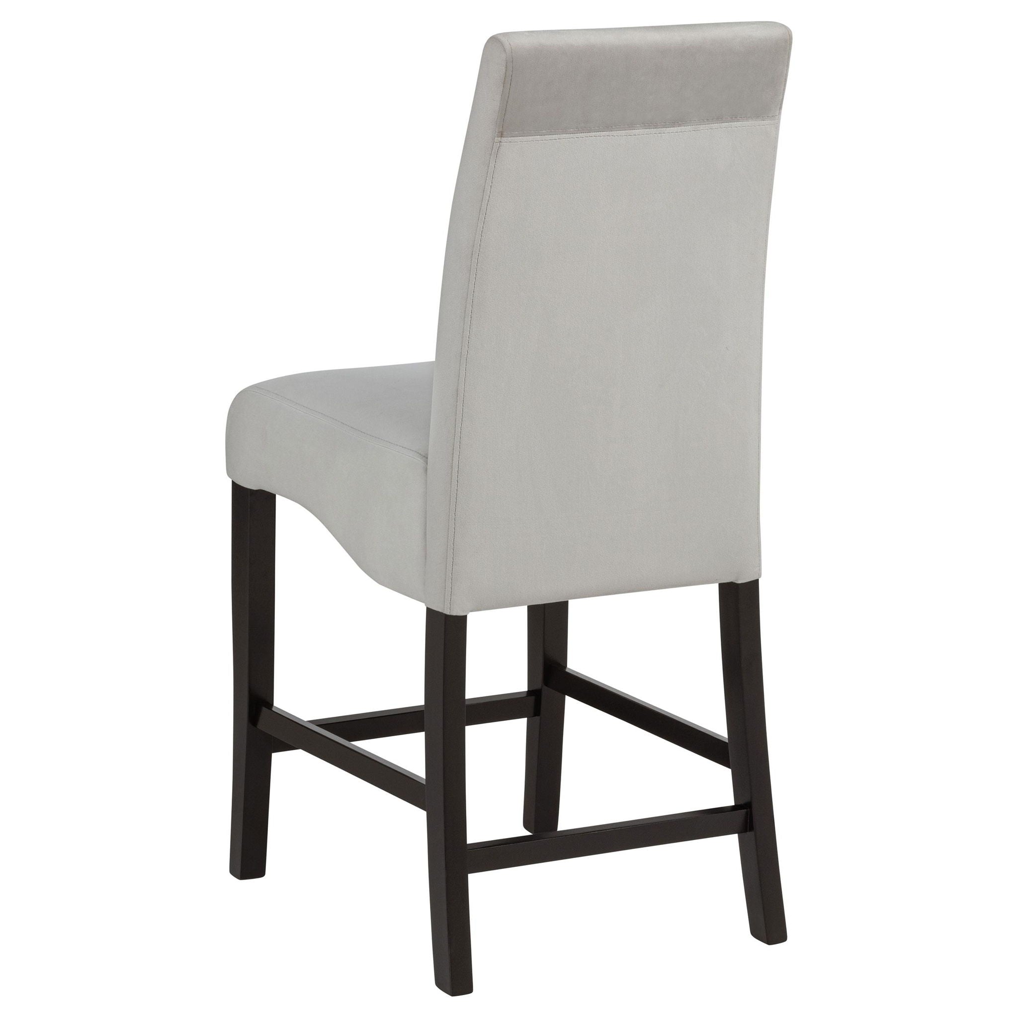 Stanton Velvet Upholstered Counter Chair Grey (Set of 2)