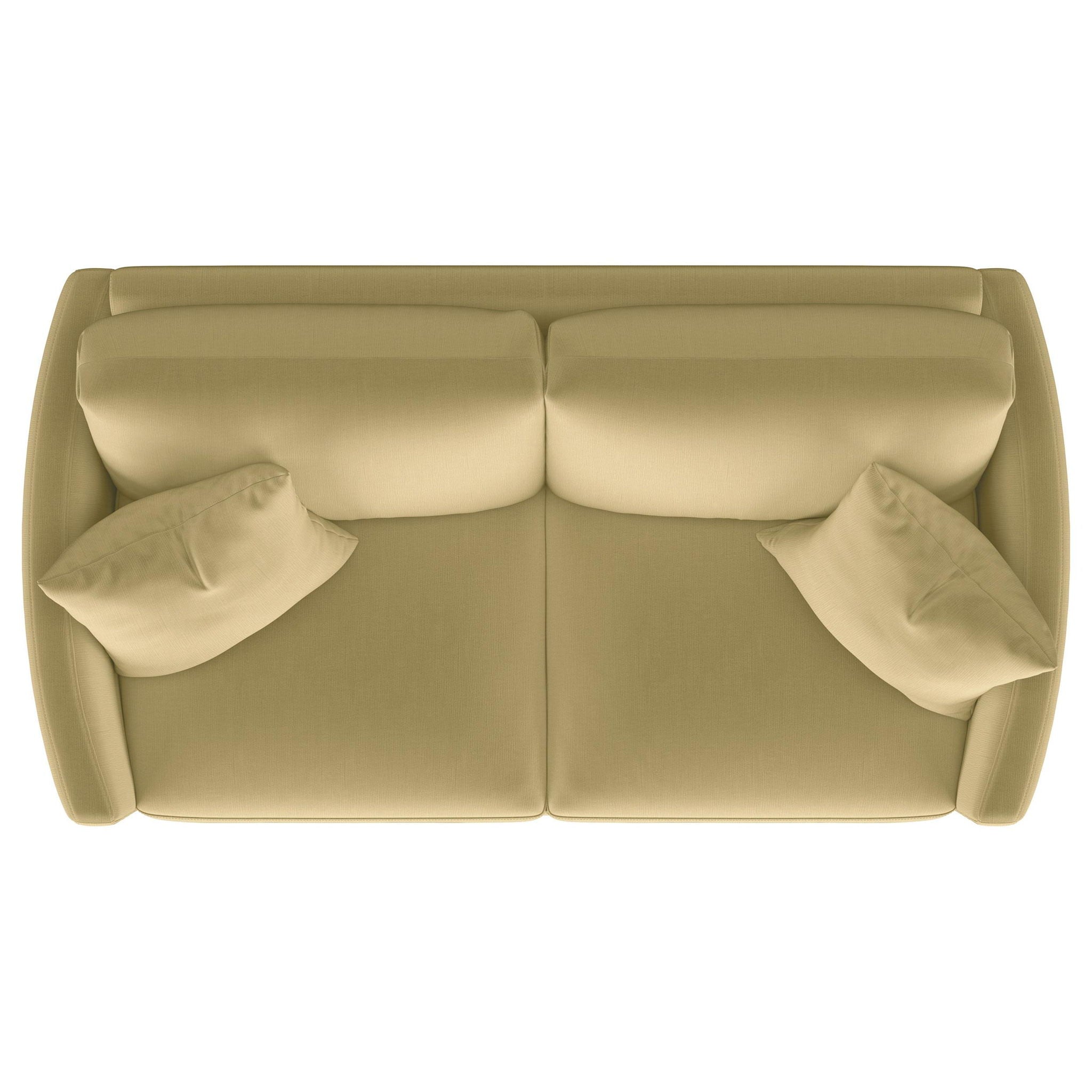 Corliss Upholstered Curved Track Arm Loveseat Camel