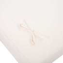 Premium Acacia Wood Lounge Chaise Set With Water Resistant Cushions, Adjustable Recline - Cream / Teak