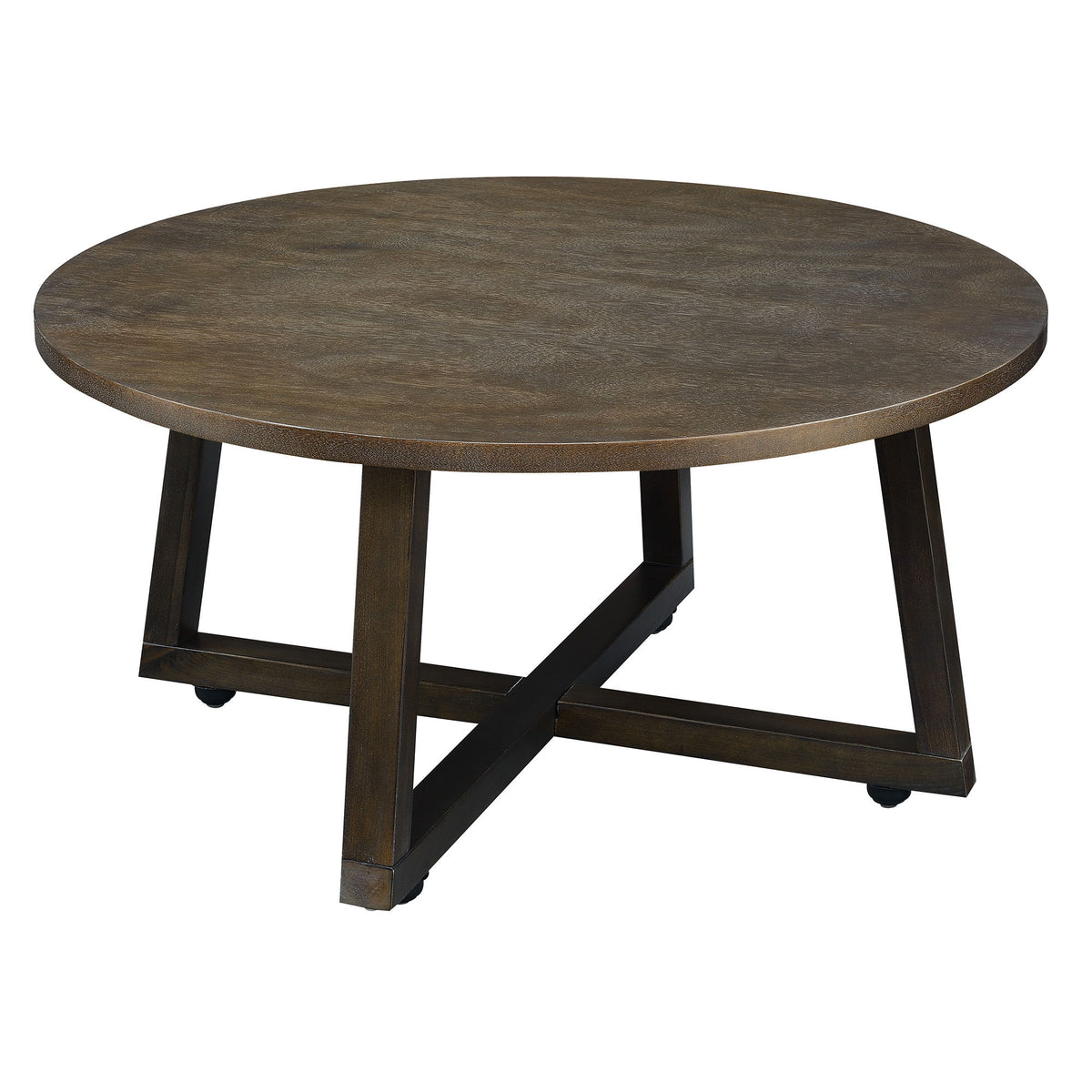 Industrial 3 Piece Occasional Table Set in Brown by Elements International, view 3