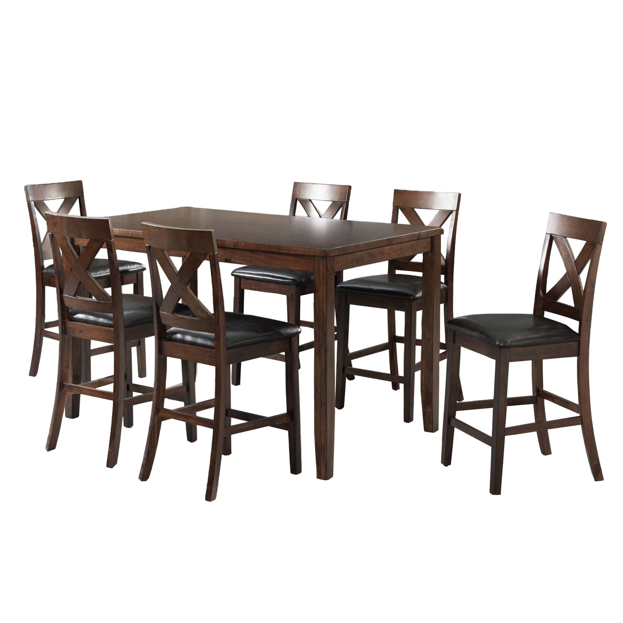Alex Counter Dining Set in Dark Brown by Elements International