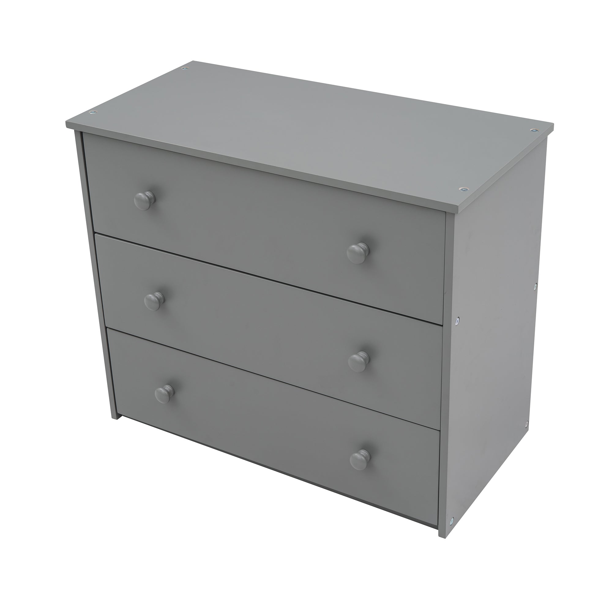 Low Study Twin Loft Bed with Cabinet and Rolling Portable Desk - Gray (OLD SKU :LP000113AAE) - Atlantic Fine Furniture Melbourne FL