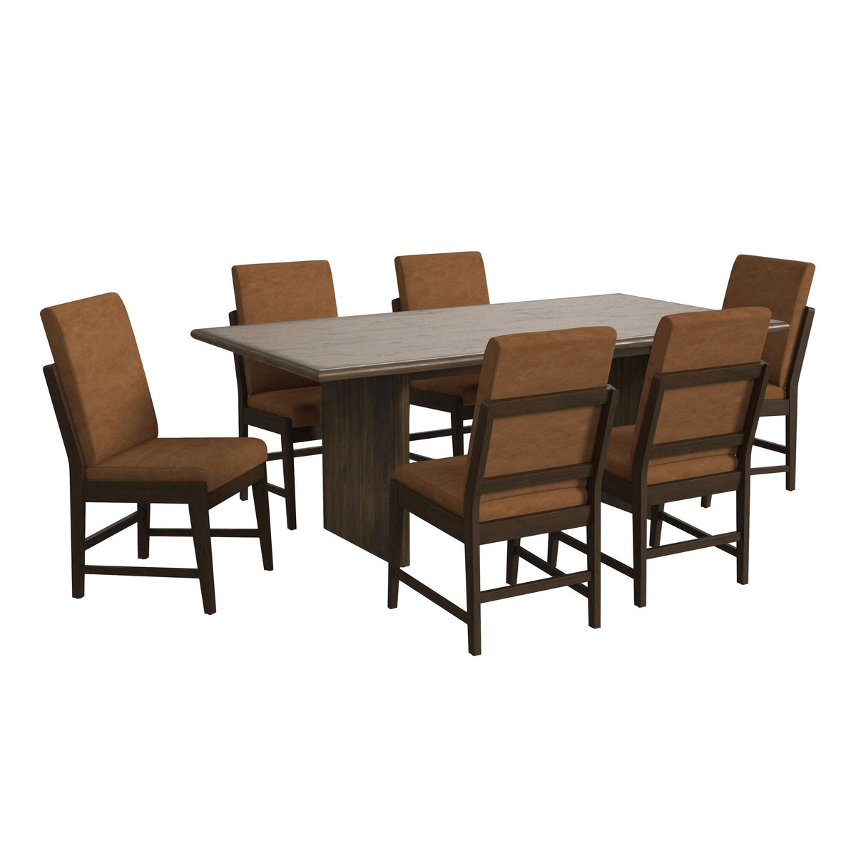 Brisbane Standard Height Dining Set in Dark Brown by Elements International, view 3