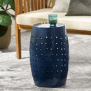 12" Outdoor Lace Cut Side Table