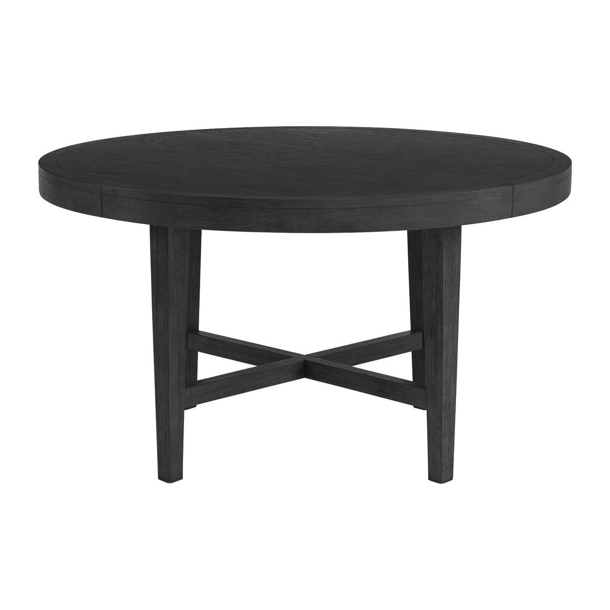 Versailles Contemporary Round Dining Table in Black by Elements International, view 2