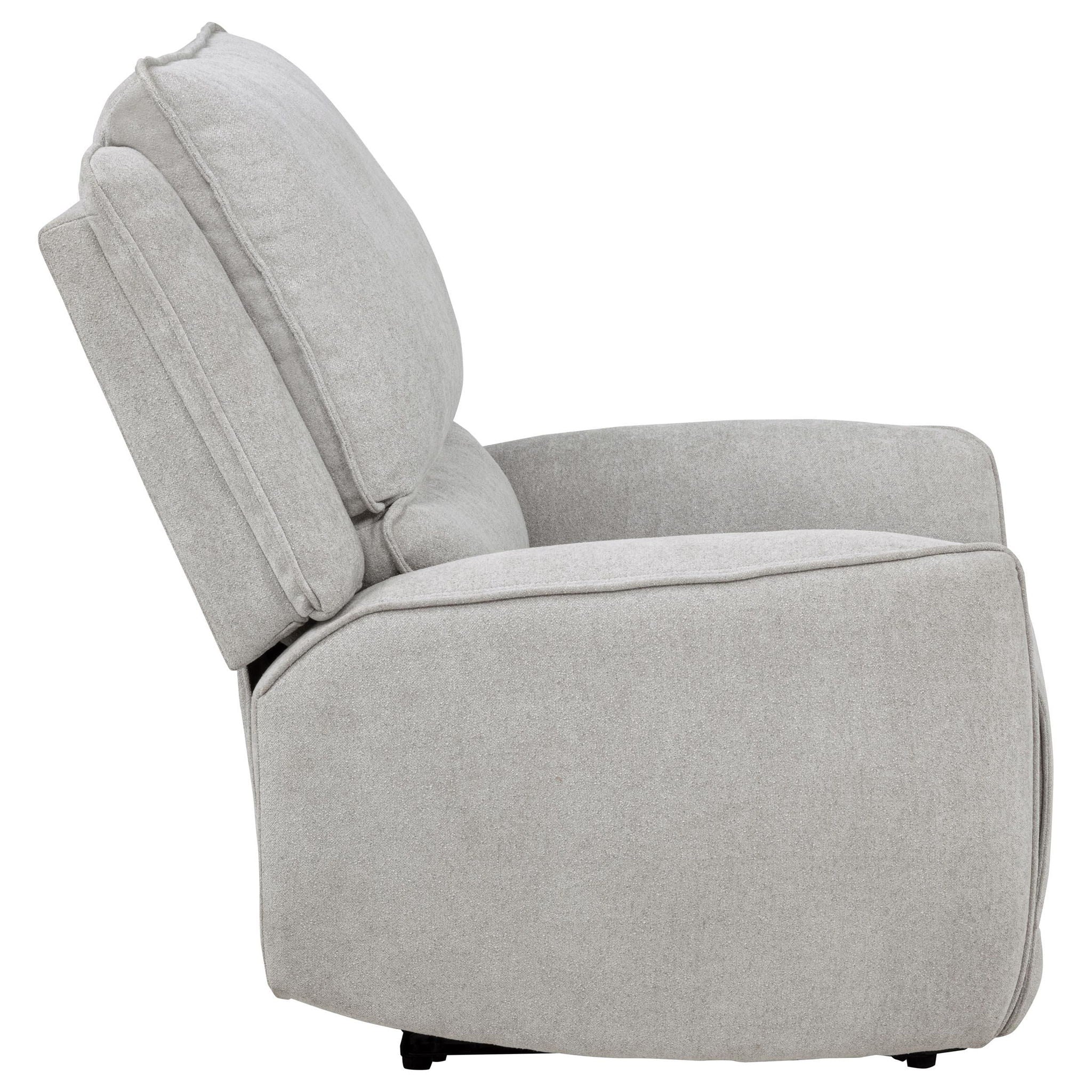 Sylmar Chenille Upholstered Power Recliner Dove Grey
