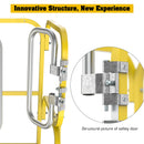 Heavy Duty Aluminum Rolling Platform Ladder With Steps, 375Lbs Capacity