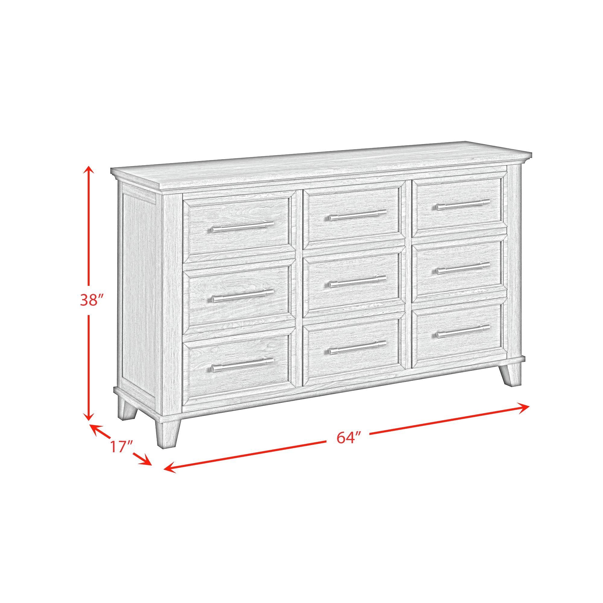 Canterbury - 9-Drawer Dresser