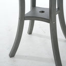 3 Piece Outdoor Dining Set, Round Patio Table With 2 Armless Chairs