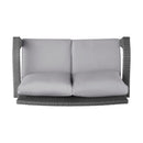 Honolulu - Loveseat - Gray / Silver