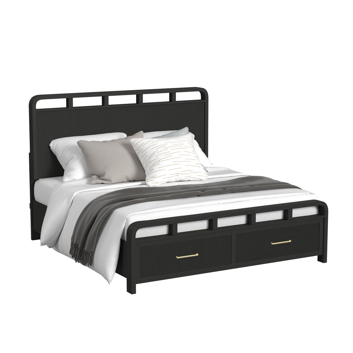 Ridgemont Storage Bed in Black by Elements International, view 5