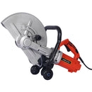 Heavy Duty Electric 14" Cut Off Saw With Water Line Attachment - Black / Silver