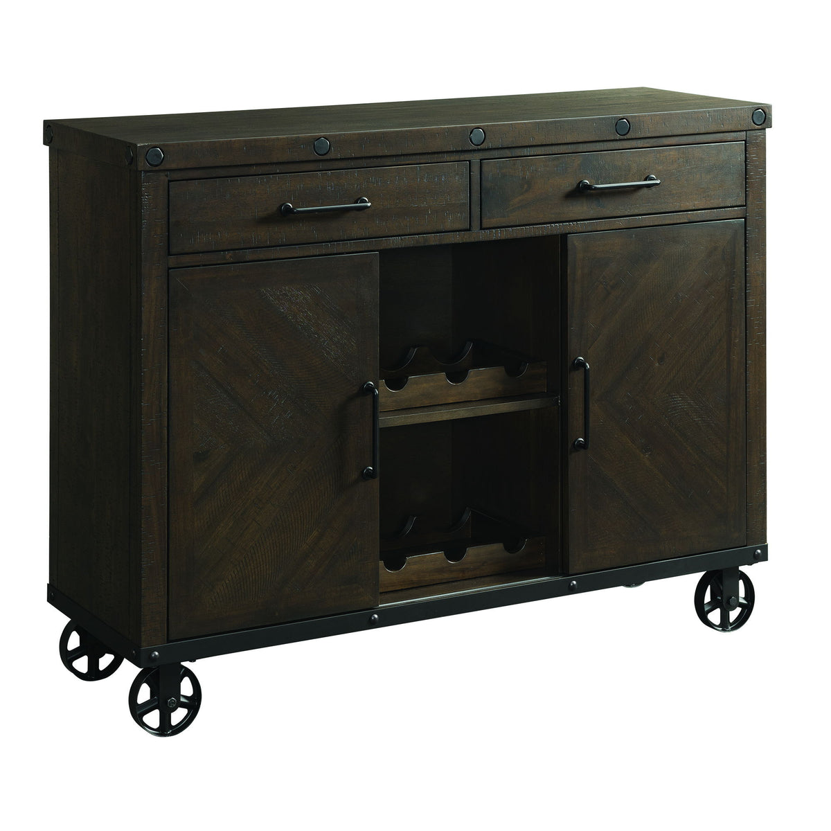 Colorado Server in Dark Brown by Elements International, view 3