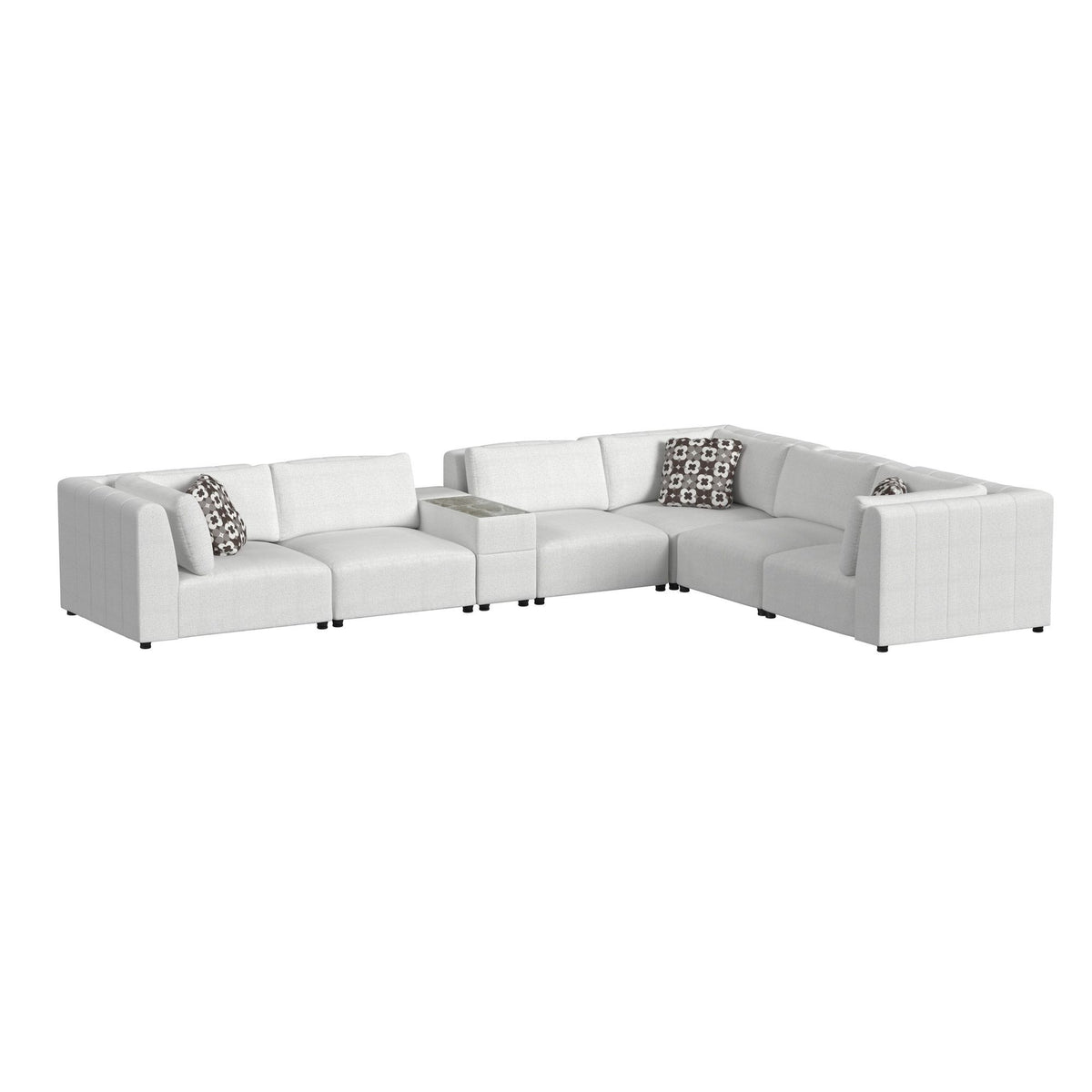 Zandara Modular Set Sectional in Beige by Elements International, view 2