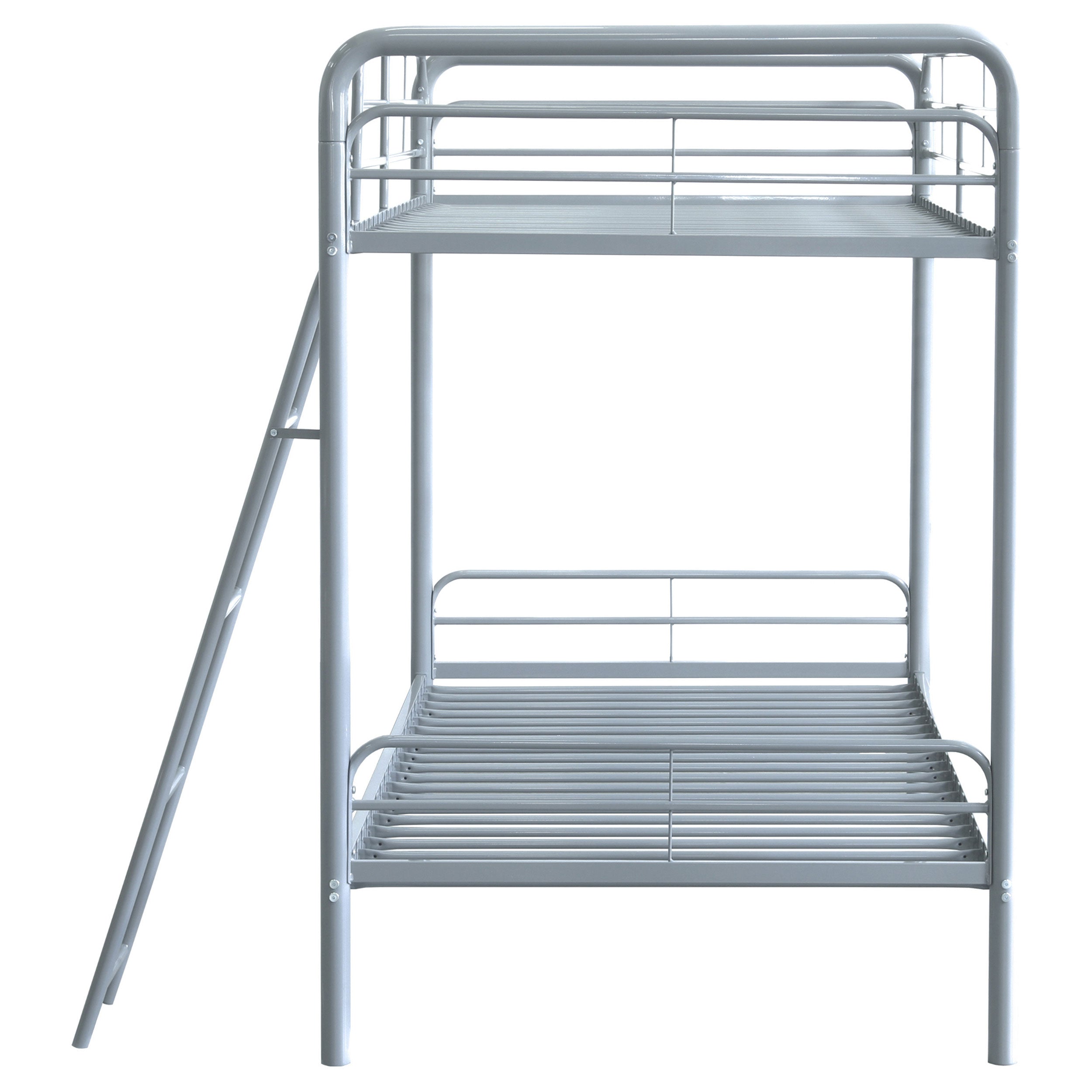 Carson Metal Twin Over Twin Bunk Bed Glossy Silver — view 6