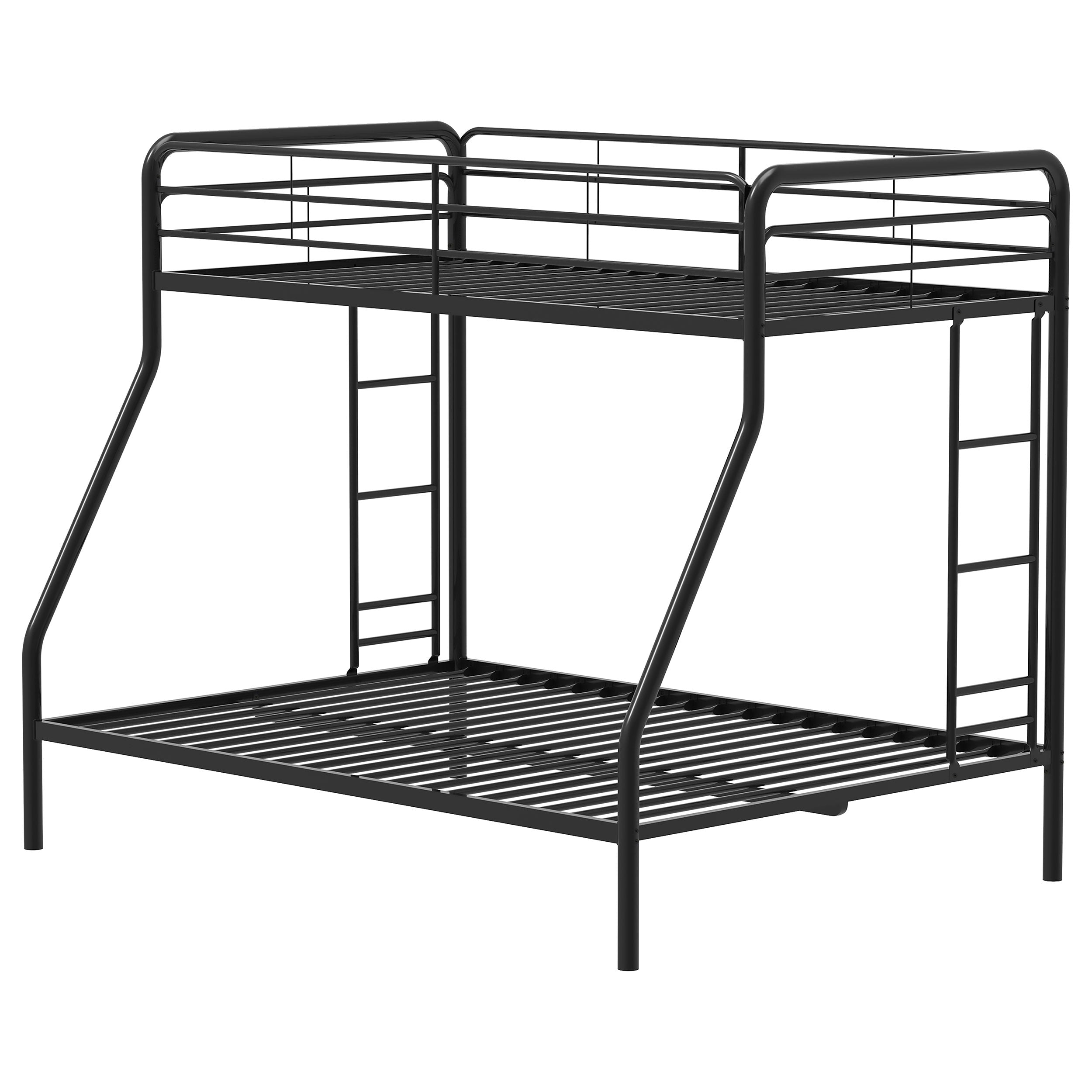 Carson Metal Twin Over Full Bunk Bed Glossy Black — view 5