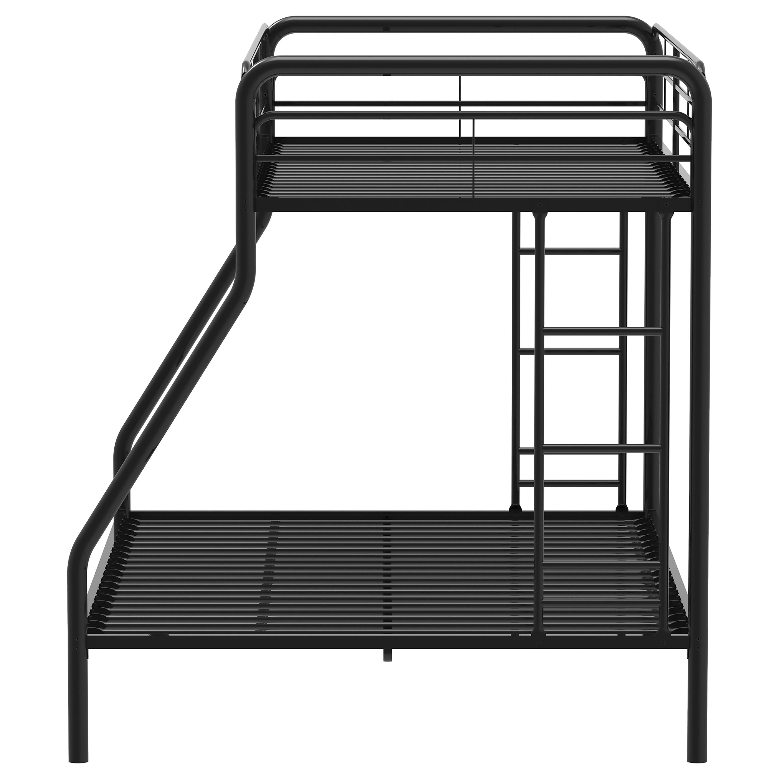 Carson Metal Twin Over Full Bunk Bed Glossy Black — view 6