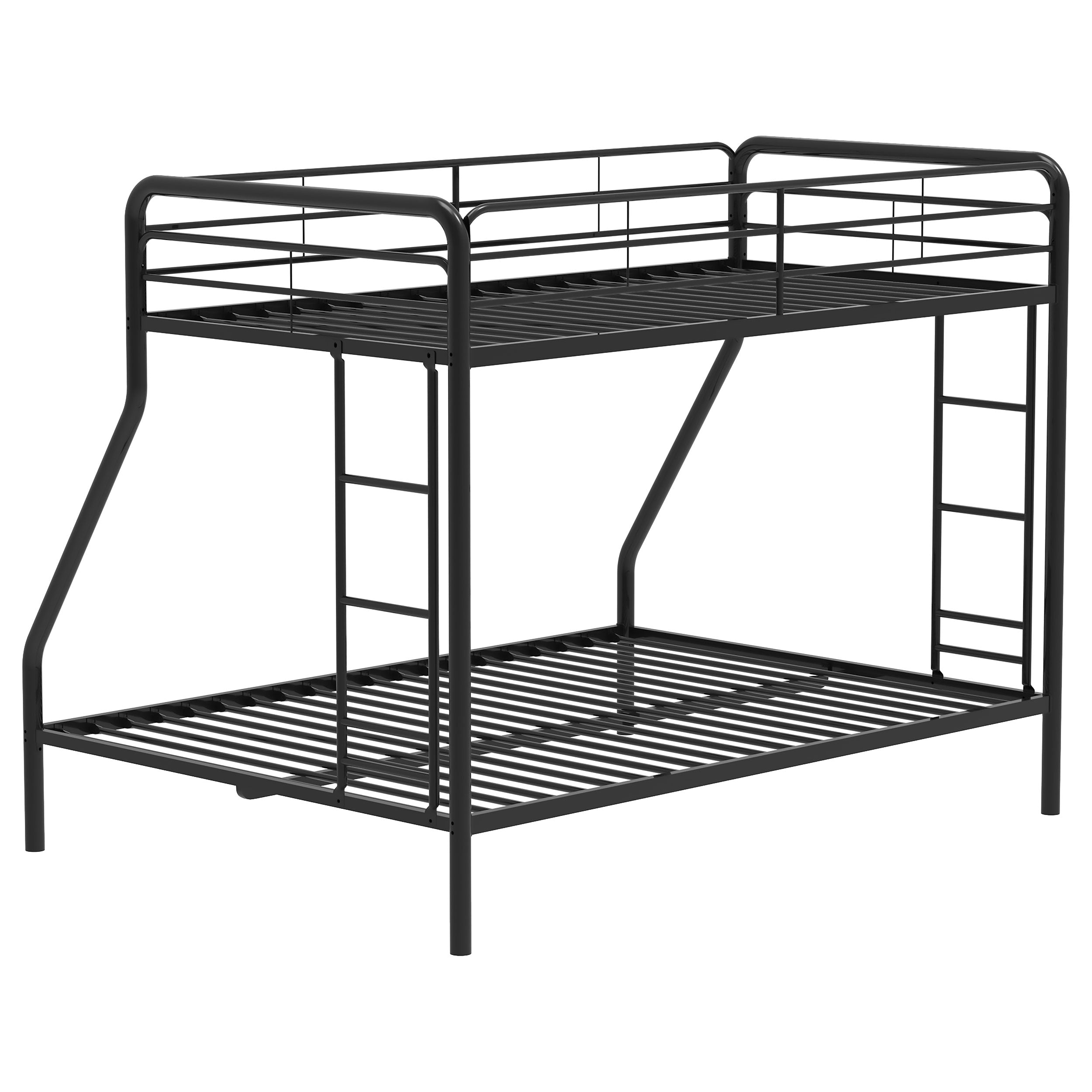 Carson Metal Twin Over Full Bunk Bed Glossy Black — view 7