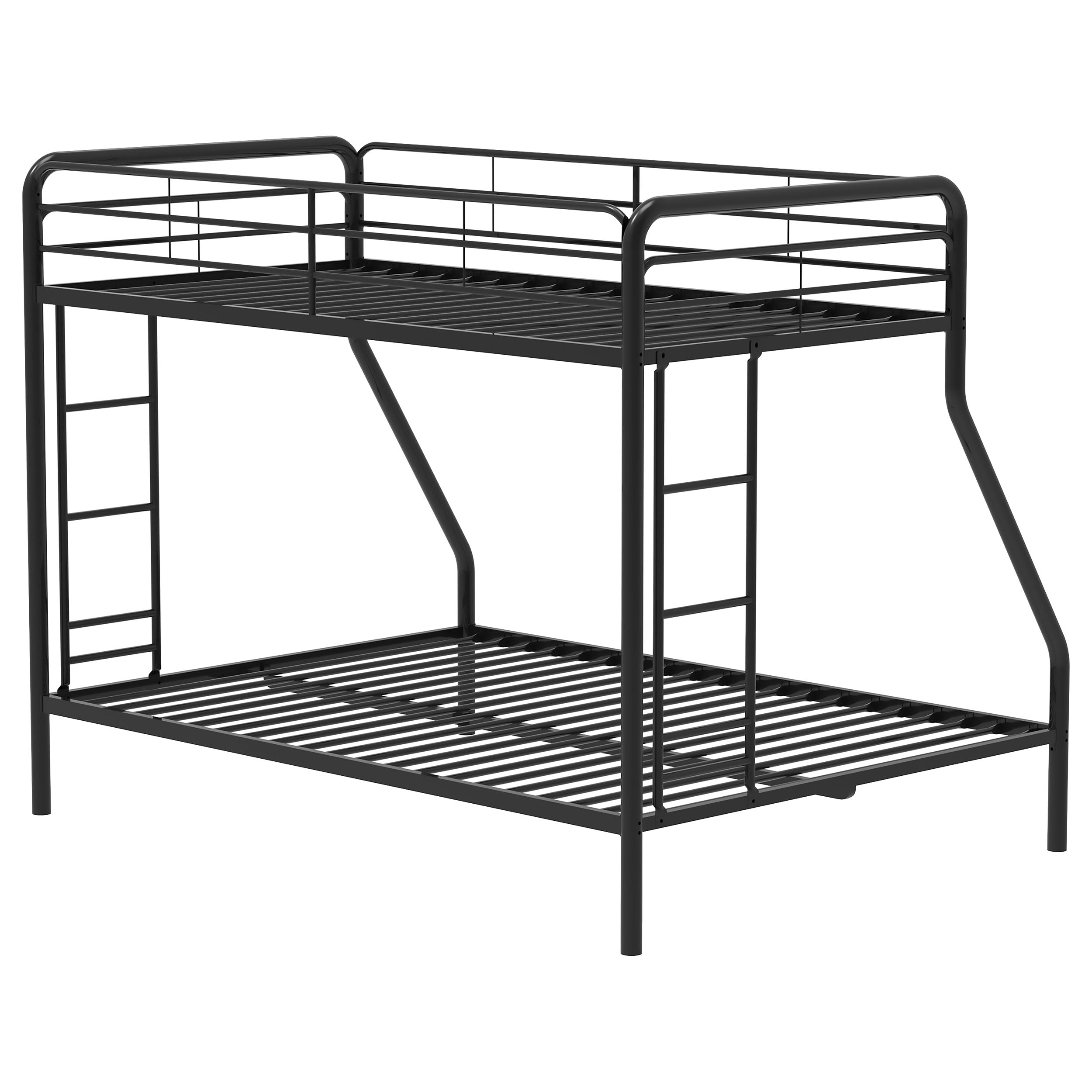 Carson Metal Twin Over Full Bunk Bed Glossy Black — view 8
