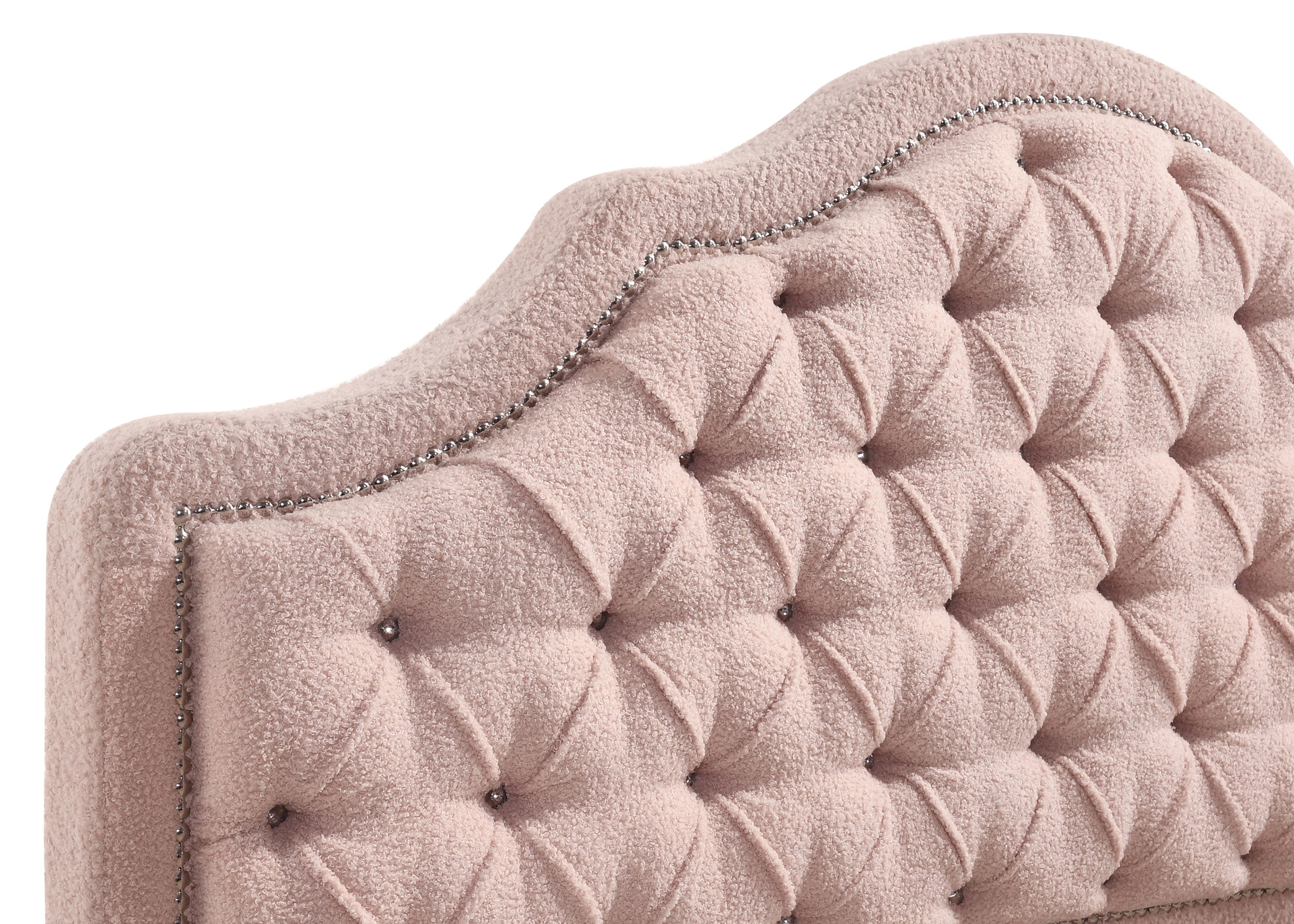Ashleigh 44-inch Upholstered Full Storage Platform Bed Pink — view 5