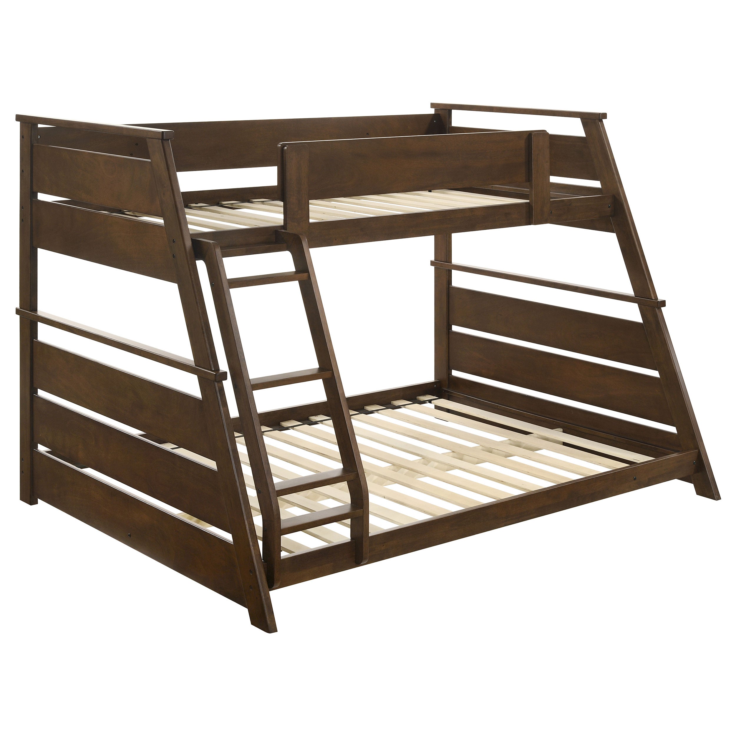 Holden Wood Veneer Twin Over Full Bunk Bed Walnut — view 1